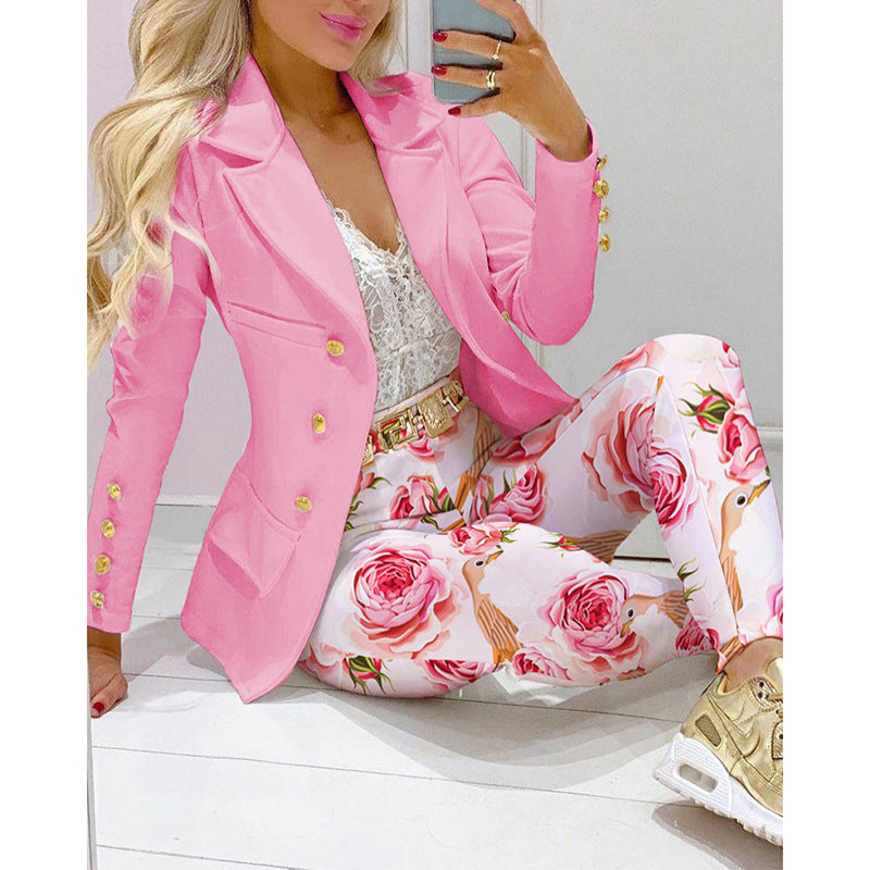 Women's Suit Jacket And Trousers Two-piece Suit DON JUAN