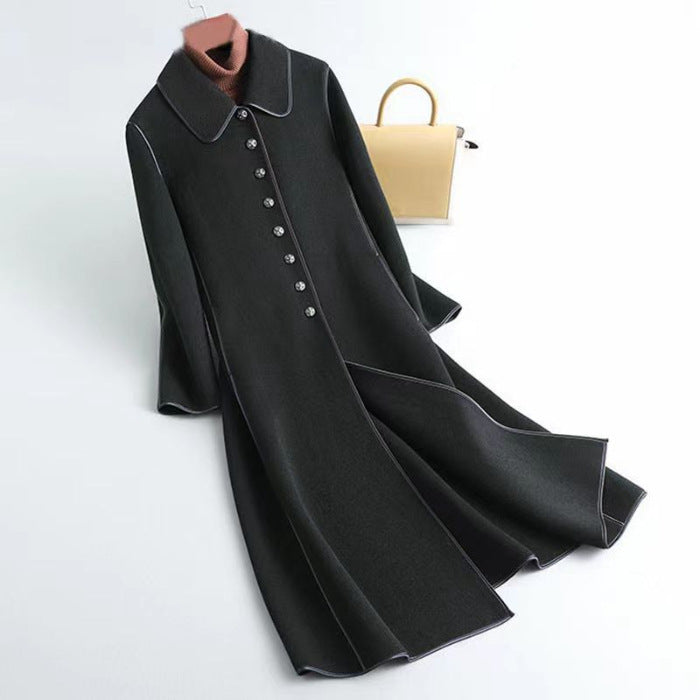 Women's Fashion Long Below The Knee Coat DON JUAN