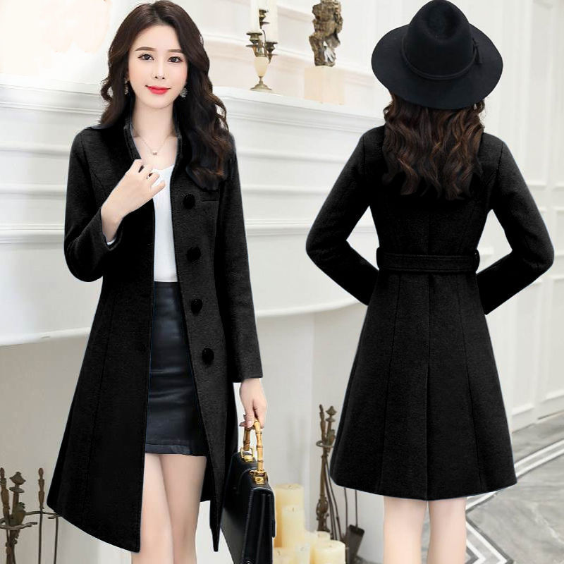 Fashion Slim-fitting Loose Woolen Coat Women DON JUAN