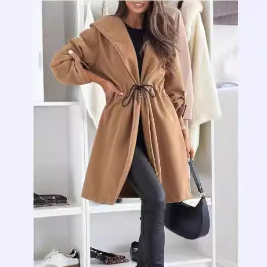 Women's Casual Cardigan Coat Long Sleeve Fall Winter Coat DON JUAN