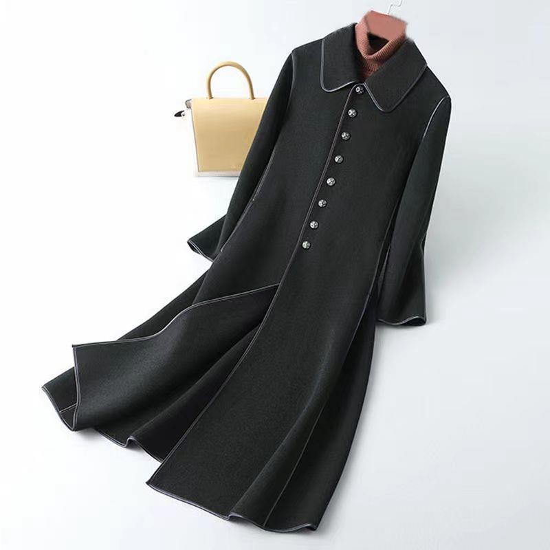 Women's Fashion Long Below The Knee Coat DON JUAN