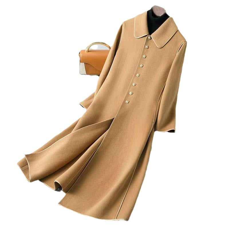 Women's Fashion Long Below The Knee Coat DON JUAN