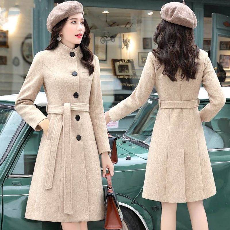 Fashion Slim-fitting Loose Woolen Coat Women DON JUAN