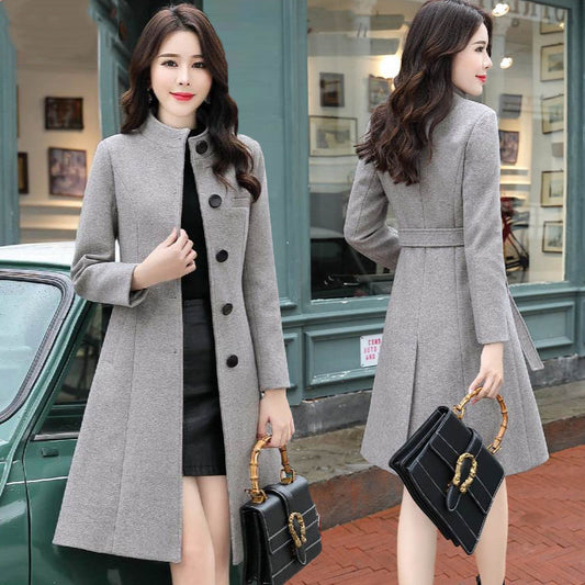 Fashion Slim-fitting Loose Woolen Coat Women DON JUAN