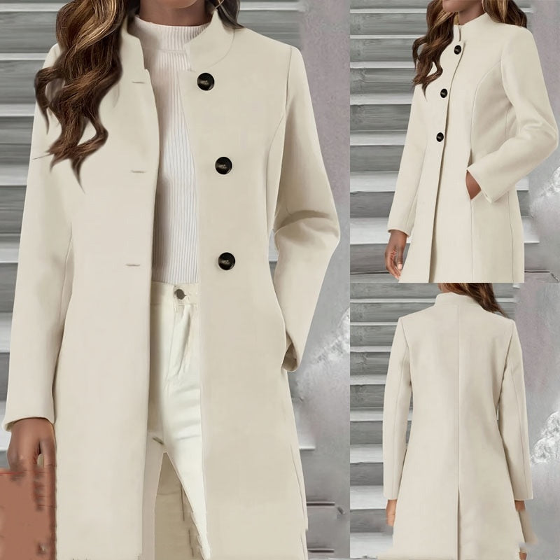 Temperament Slim Fit Elegant Woolen Coat DON JUAN