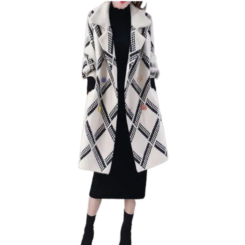 Mid-length Faux Mink Coat Women DON JUAN