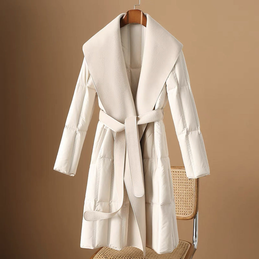 Fashion Women's White Duck Down Jacket Coat DON JUAN