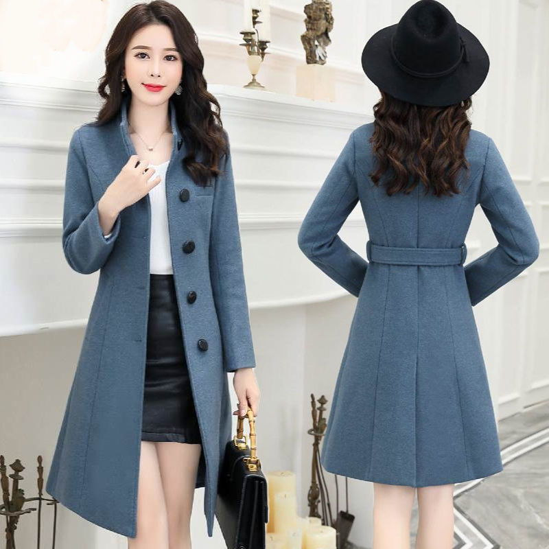 Fashion Slim-fitting Loose Woolen Coat Women DON JUAN