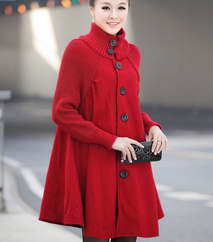 Fashion Mid-length Plus Size Trench Coat For Women